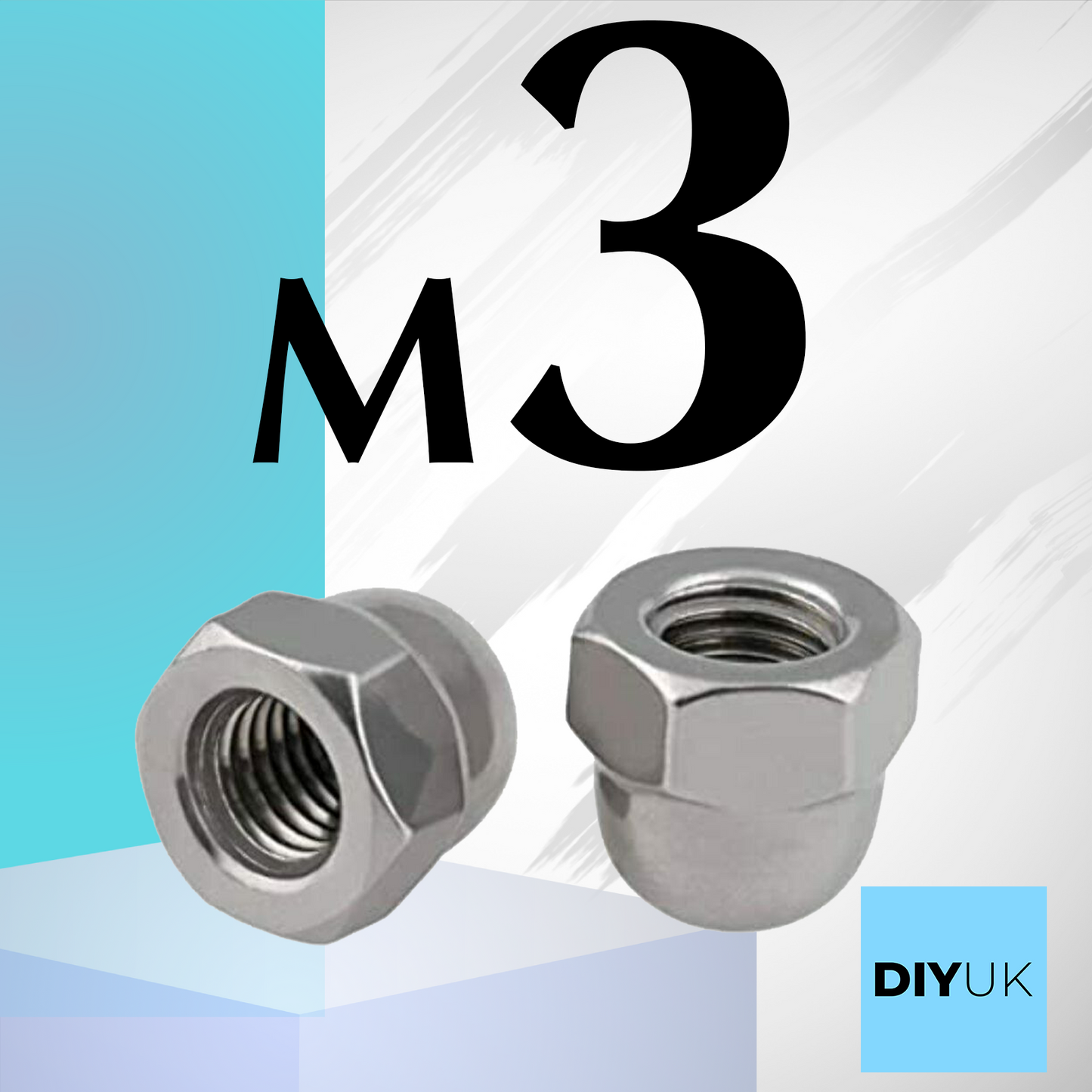 Dome Nuts Stainless Steel Hex Cap Acorn Domed Nuts Rust Hexagon Nut Caps DIN 1587