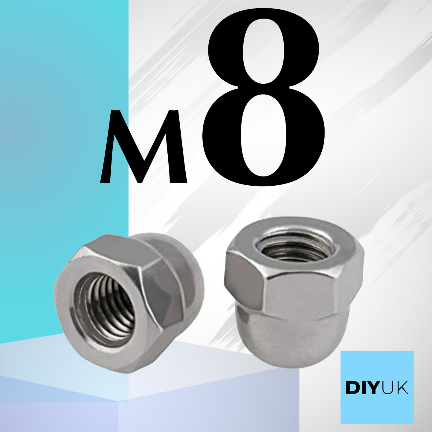 Dome Nuts Stainless Steel Hex Cap Acorn Domed Nuts Rust Hexagon Nut Caps DIN 1587