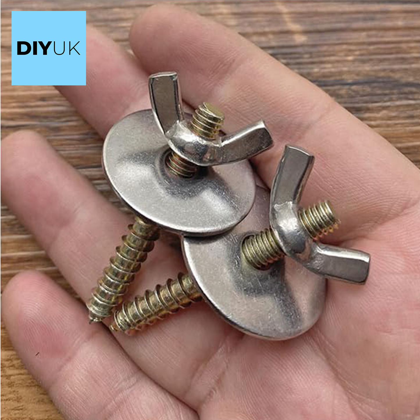 Wing Nuts Butterfly DIN 315 (American) Zinc Plated Steel for DIY Tools Machinery DIYUK