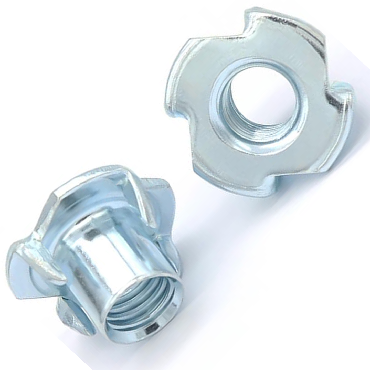 Captive Nuts Four Pronged Tee Nuts Steel Zinc Plated T Nut