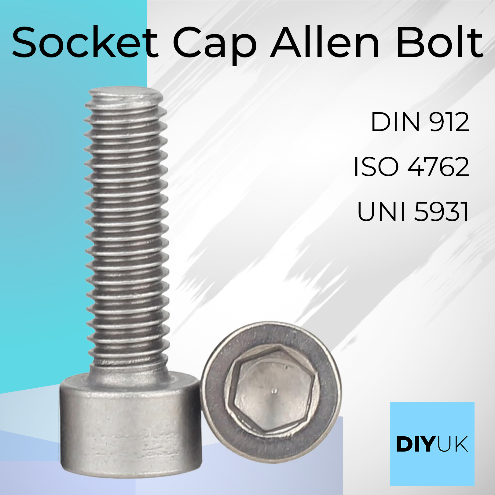 M6 x 25mm Socket Cap Head Screws (DIN 912) - A2 Stainless Steel