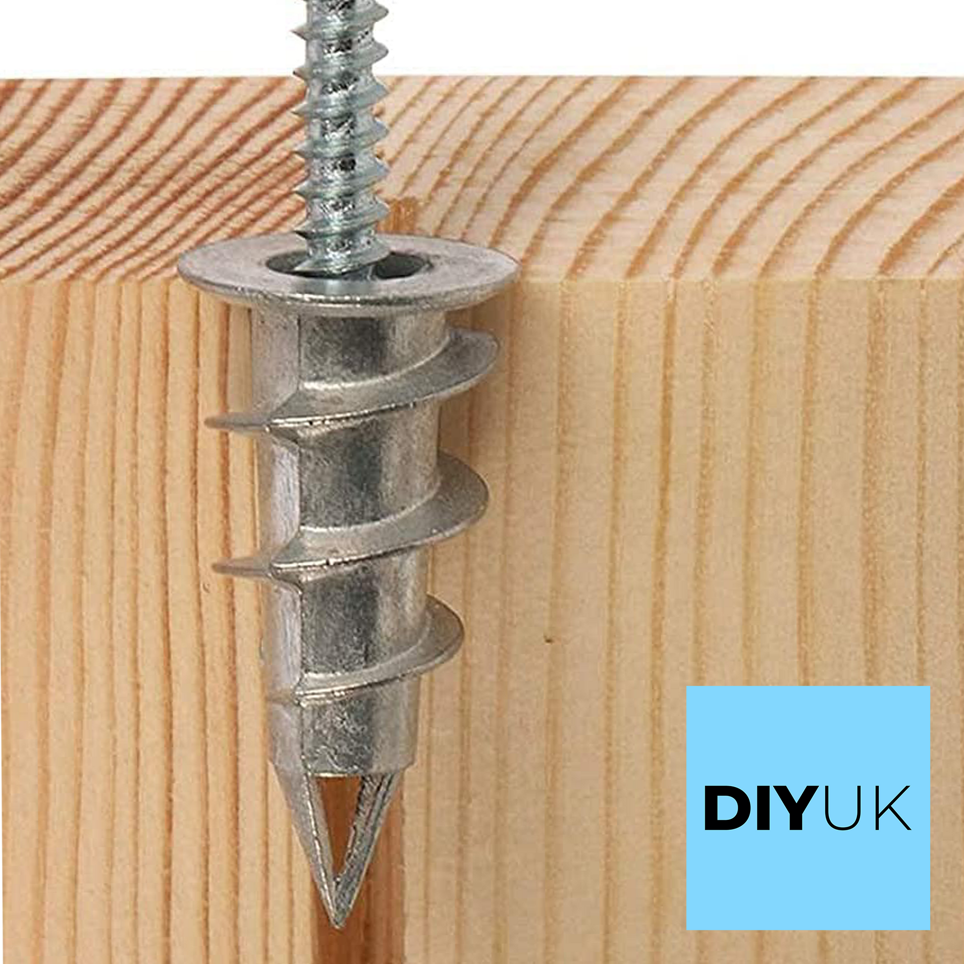 Heavy Duty Metal Self-Drill Rawl Plugs Wall Anchor Fixing for Plasterboard, Drywall, Study Walls