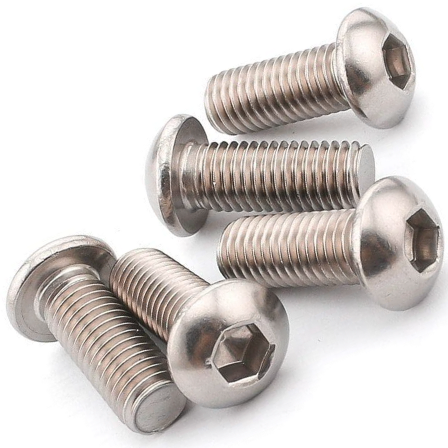 Hex Socket Button Head Bolts Screws A2 304 Stainless Steel ISO 7380