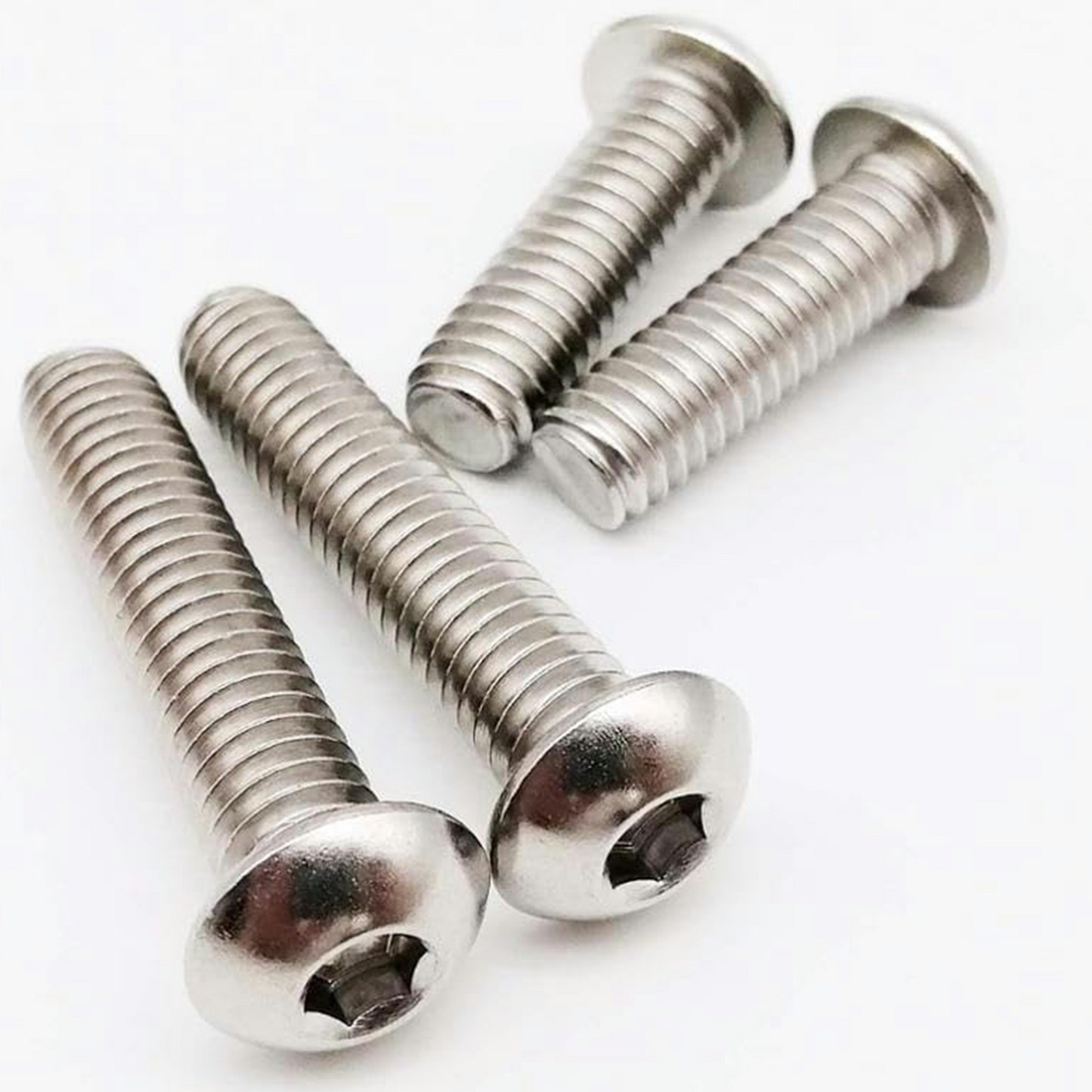 Hex Socket Button Head Bolts Screws A2 304 Stainless Steel ISO 7380