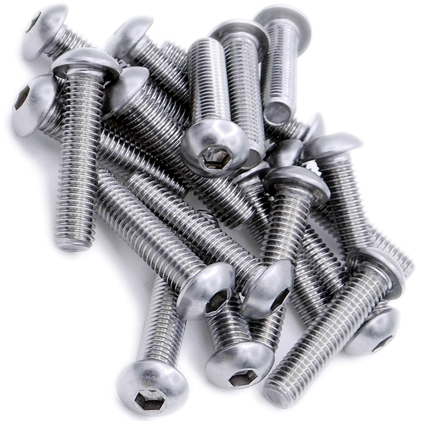 Hex Socket Button Head Bolts Screws A2 304 Stainless Steel ISO 7380