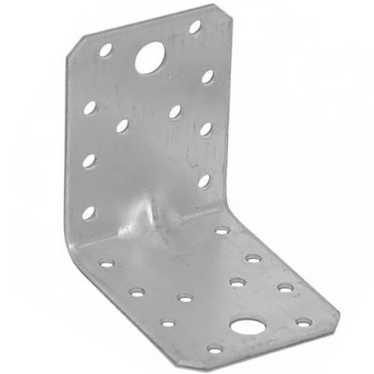 Angle Bracket Heavy Duty 2.0mm Galvanised Steel Metal Corner Braces for Joining, Bracing, and Reinforcing