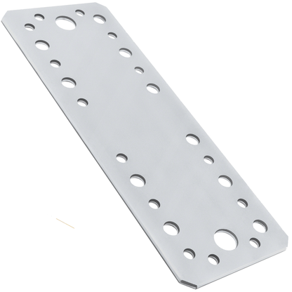 Premium Flat Bracket 2.5mm Galvanised Steel Joining Plate Brackets for Timber Fence, Sleeper & Wood Bracket Applications