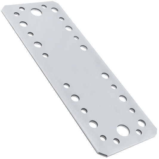 Premium Flat Bracket 2.5mm Galvanised Steel Joining Plate Brackets for Timber Fence, Sleeper & Wood Bracket Applications