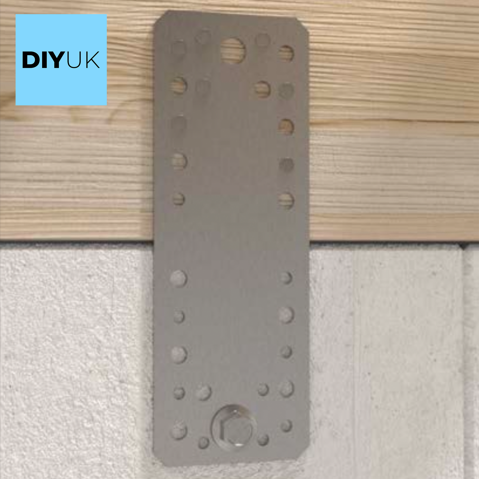 Premium Flat Bracket 2.5mm Galvanised Steel Joining Plate Brackets for Timber Fence, Sleeper & Wood Bracket Applications