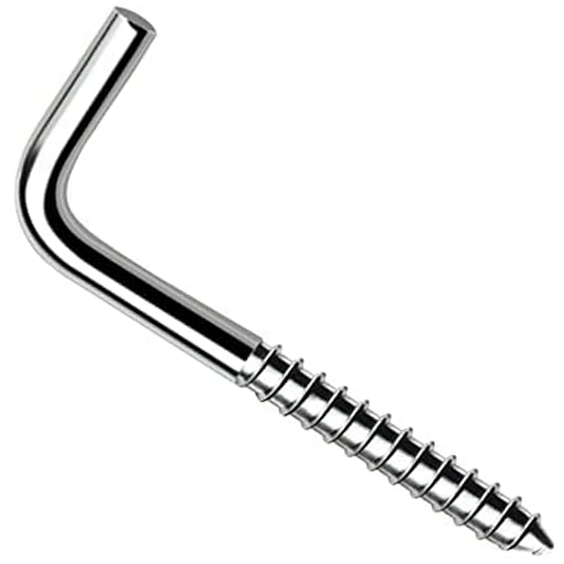 L Hook Screws Heavy Duty Square Cup Hooks for Hanging, Metal Screw in – SS8  Limited