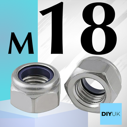 Premium Locking Nuts Nylon insert Lock Nut Steel Nyloc DIN 985