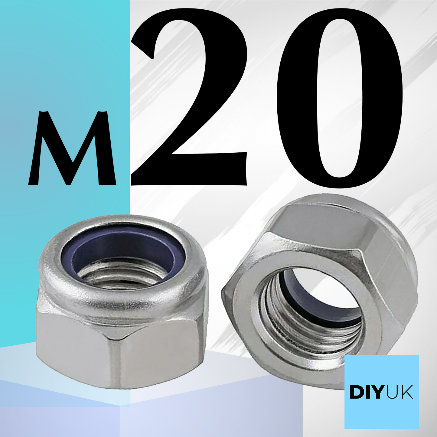 Premium Locking Nuts Nylon insert Lock Nut Steel Nyloc DIN 985