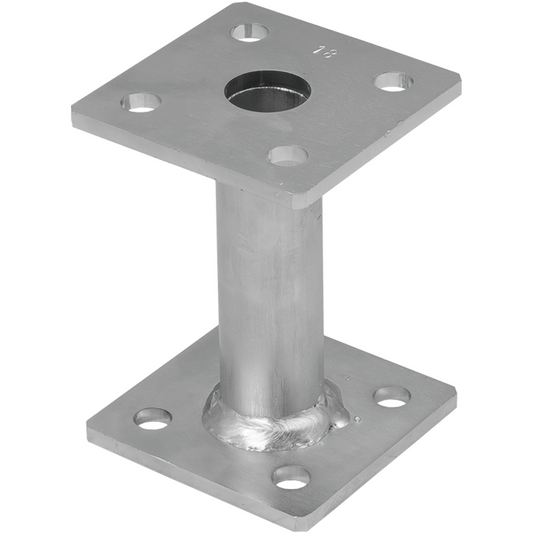 Bolt Down Pergola Elevated Post Base Support Heavy Duty Galvanised 4mm Fence Foot Bracket for Fencing and Decking