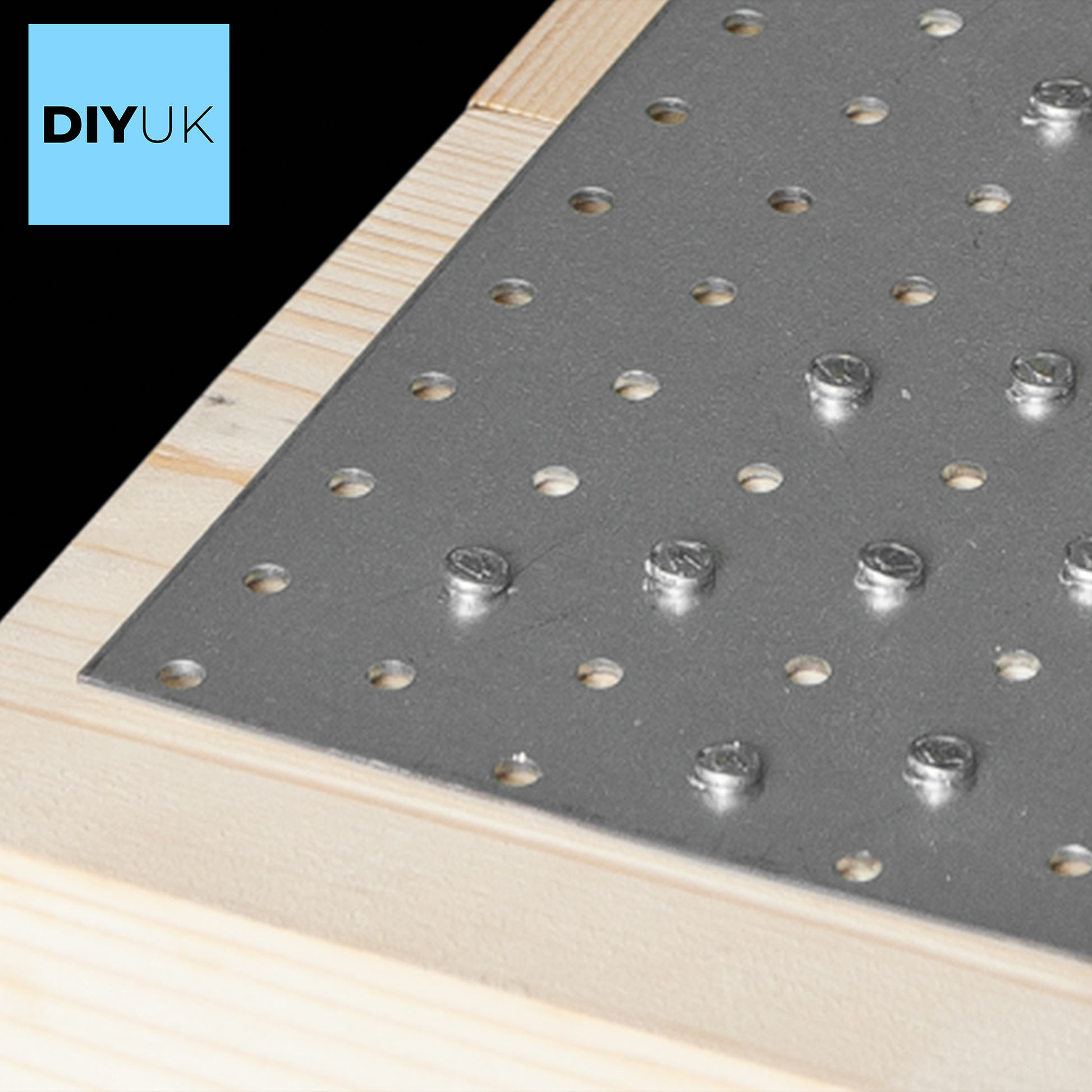 DIYUK Flat Bracket Connecting Joining Plate 2mm Thick Galvanised Heavy Duty Metal Steel Sheet Premium Flat Joining Bracket Plates