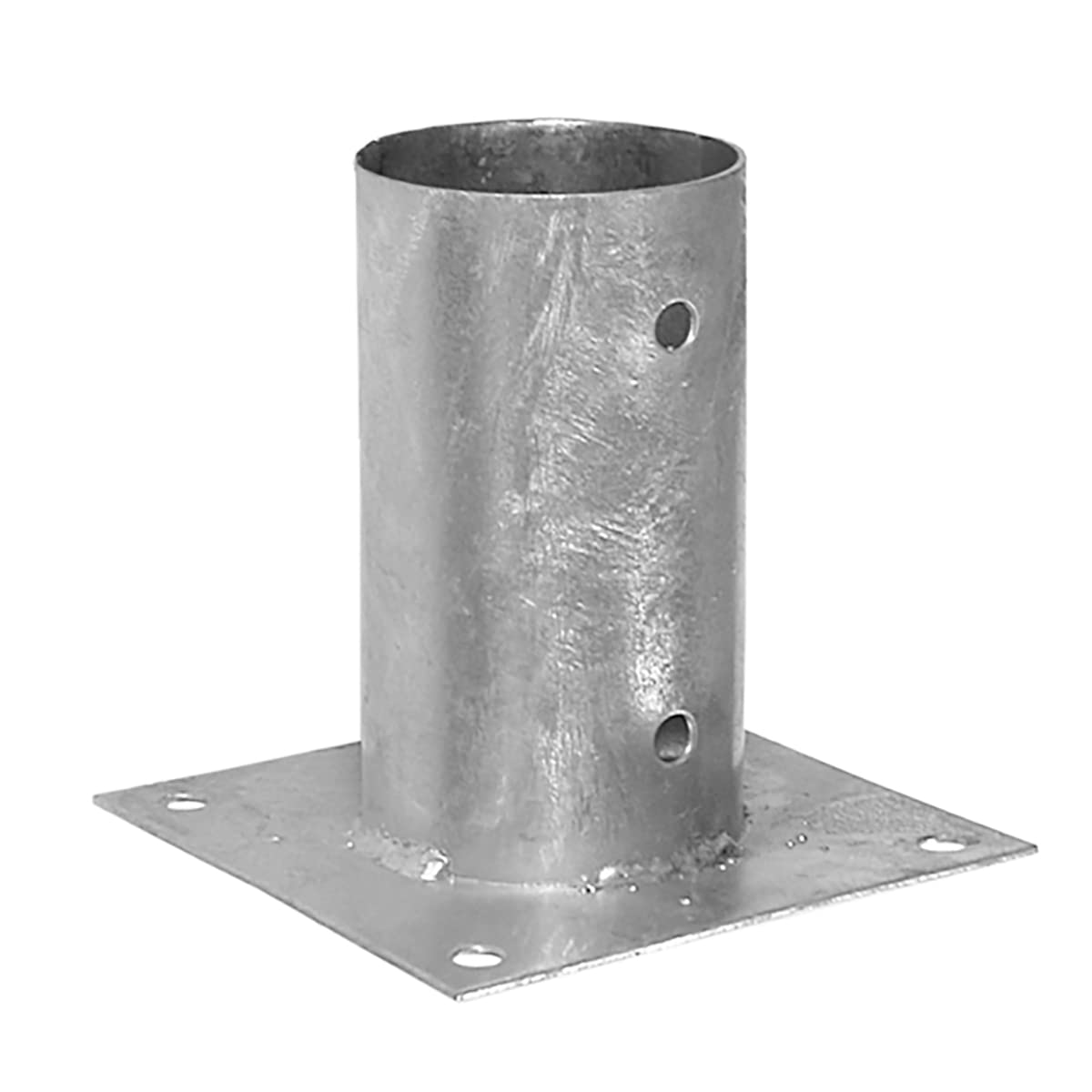 Galvanised Bolt Down Circular Round Post Support Base for Pergola Terrace Gazebo