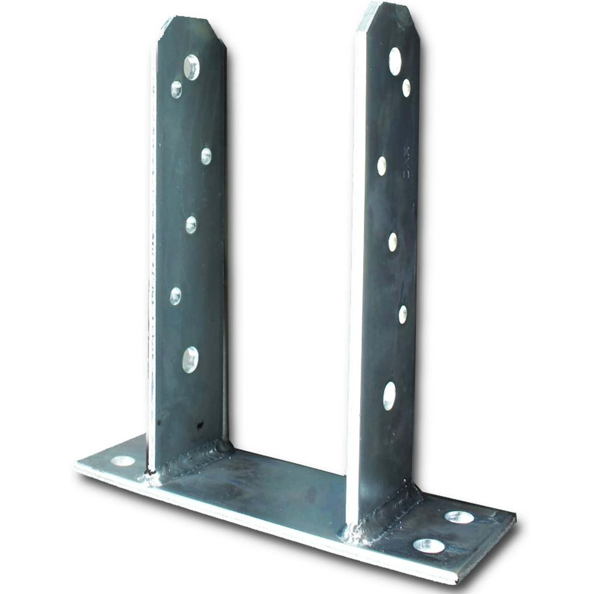 Heavy Duty Galvanised Bolt Down U Post Support Base Brackets for Decking & Pergola Posts