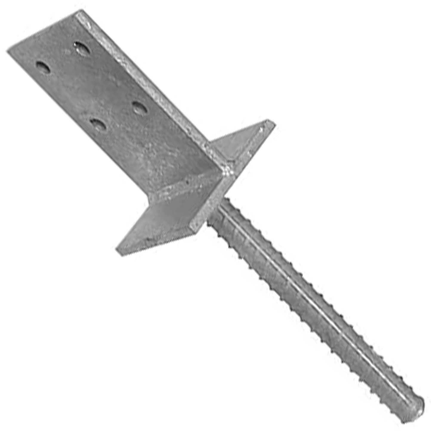 Galvanised Heavy Duty Concealed Bracket Support for Fence & Pergola Posts - Metal Base Brackets for Concrete Installation