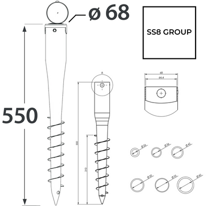 parasol, line, base, spike, umbrella, washing, ground, stand, screw, anchor, heavy, duty