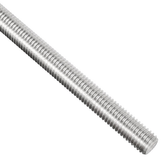 Fully Threaded Stud Bolts A2 304 Stainless Steel Right-Hand Thread Metal Rod for Studding, Durable Bolt Pole