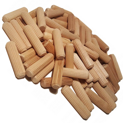 DIYUK Wooden Dowels Premium Wood Plugs, Dowling, Tapered Pins, Fluted, Versatile