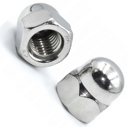 Acorn Nuts Dome Stainless Steel Hex Cap Domed Nuts Rust Resistant Hexagon Nut Caps DIN 1587 A2