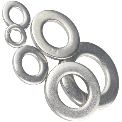 Form A Flat Washers A4 Stainless Steel Premium Marine Grade Metal Washer DIN 125