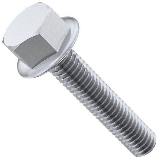 Flanged Hex Head Bolts Stainless Steel Flange Bolt Fully Threaded Hexagon A2 DIN 6921