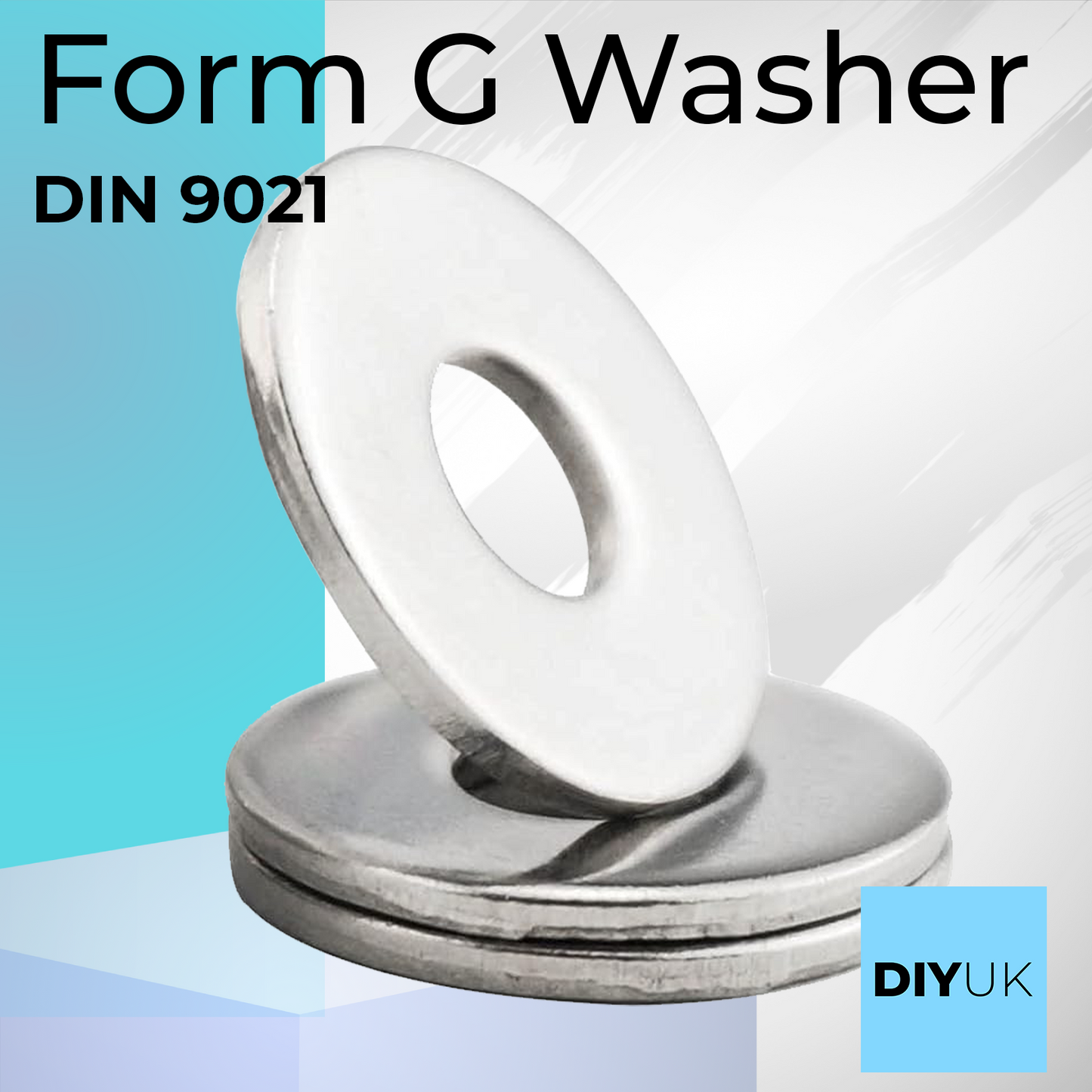 Large Washer Flat Form G Stainless Steel A2 Penny Washers DIN 9021 - Durable Metal Washers for Superior Fastening