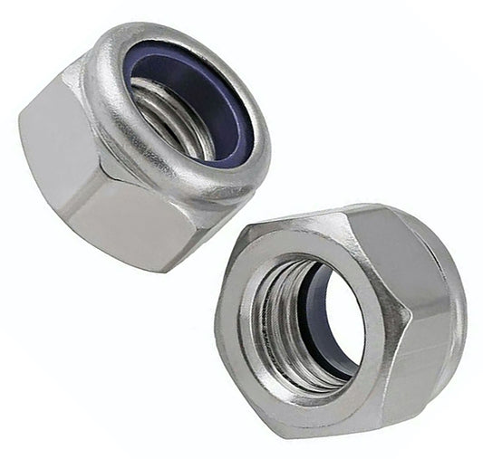 Premium Nuts Nylon insert Lock Nut Locking Steel Nyloc DIN 985