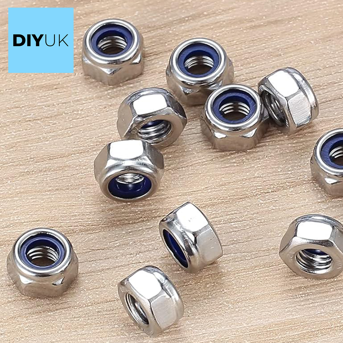 Locking Nuts Nylon Insert Lock Nut Steel Zinc Plated Nyloc DIN 985