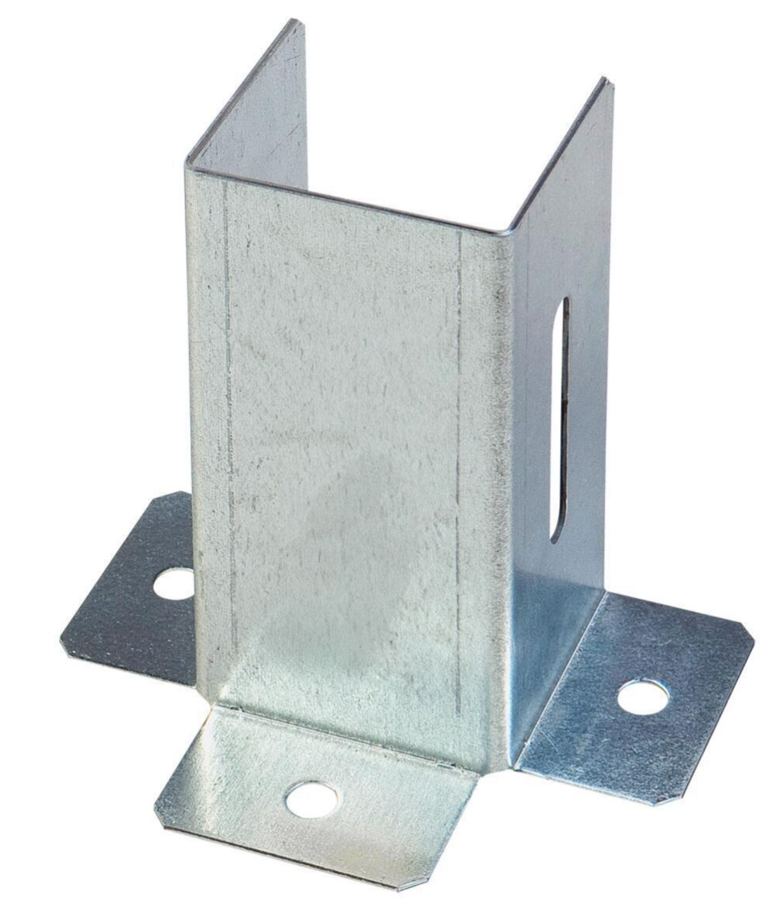 Galvanised Post Support Foot Bracket Open Shoe Heavy Duty for Fence Fixing