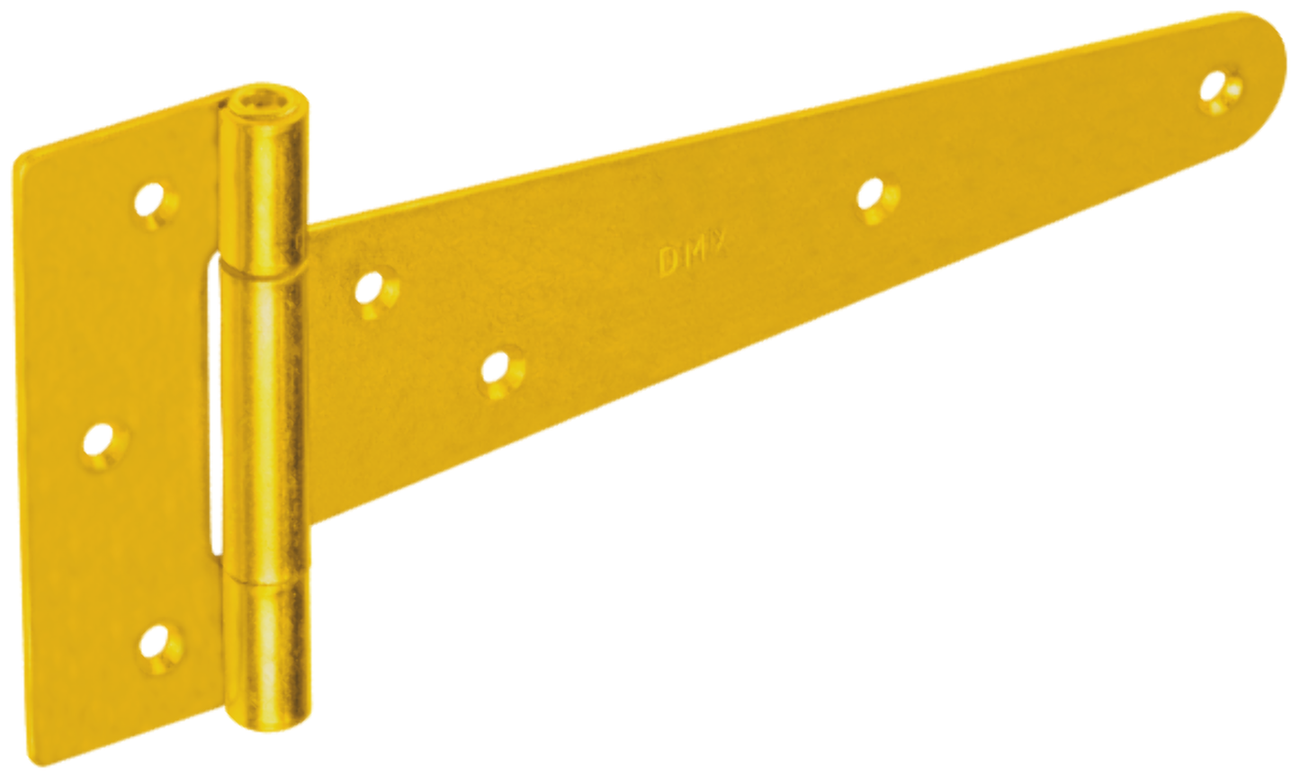 Tee Hinges GOLD GALVANISED Heavy Duty High Quality Strap T Hinge Door Gate Shed