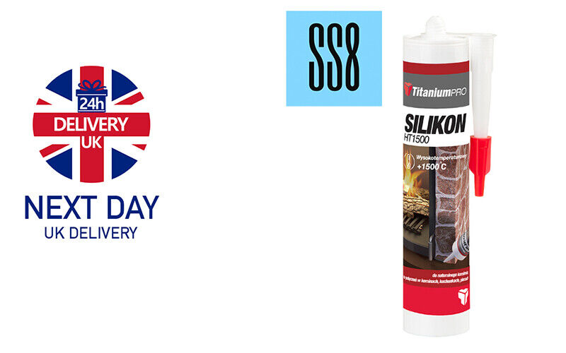 High Temperature Silicone Sealant Heat Resistant to 1500°C, Flues, Stoves, Glass