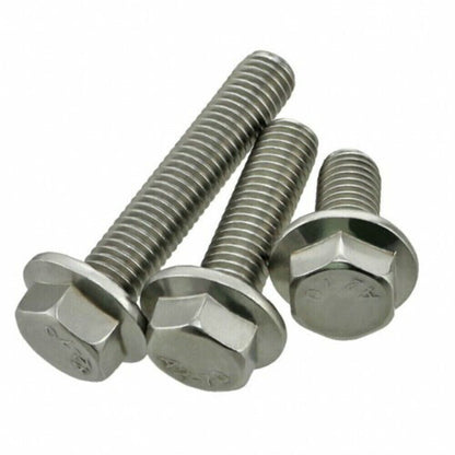 Flanged Hex Head Bolts Stainless Steel Flange Bolt Fully Threaded Hexagon A2 DIN 6921