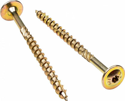 DIYUK Premium Torx Wafer Head Wood Screws Self Tapping for Timber Decking, Sleepers, Railway