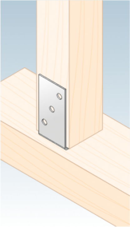 Heavy Duty 4mm Galvanised Bolt Down U Shape Post Support Fence Foot Base Bracket