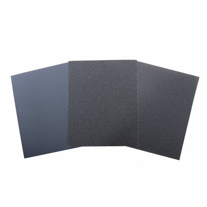 Wet And Dry Abrasive Sandpaper 100-1500 Grit Full Sheets 230mm X 280mm (A4 Size)