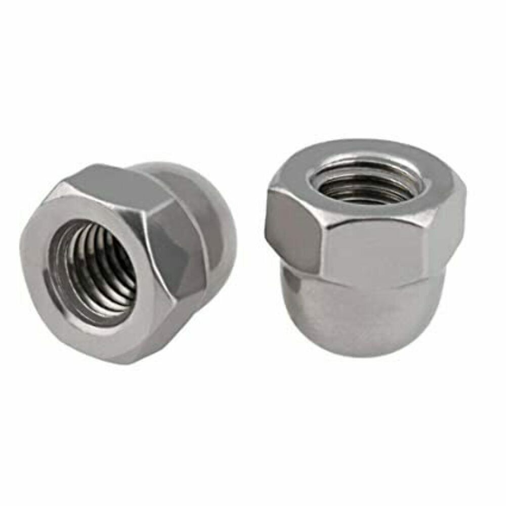 Acorn Nuts Dome Stainless Steel Hex Cap Domed Nuts Rust Resistant Hexagon Nut Caps DIN 1587 A8