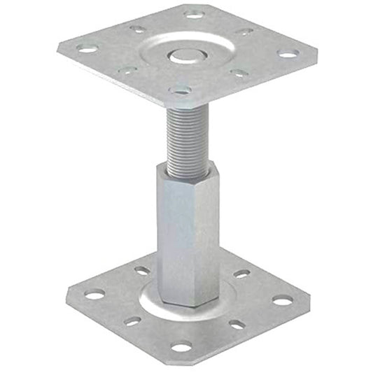 Fence Posts Repair Support Brackets Adjustable Heavy Duty Bolt Down Galvanised Metal for Fence, Decking